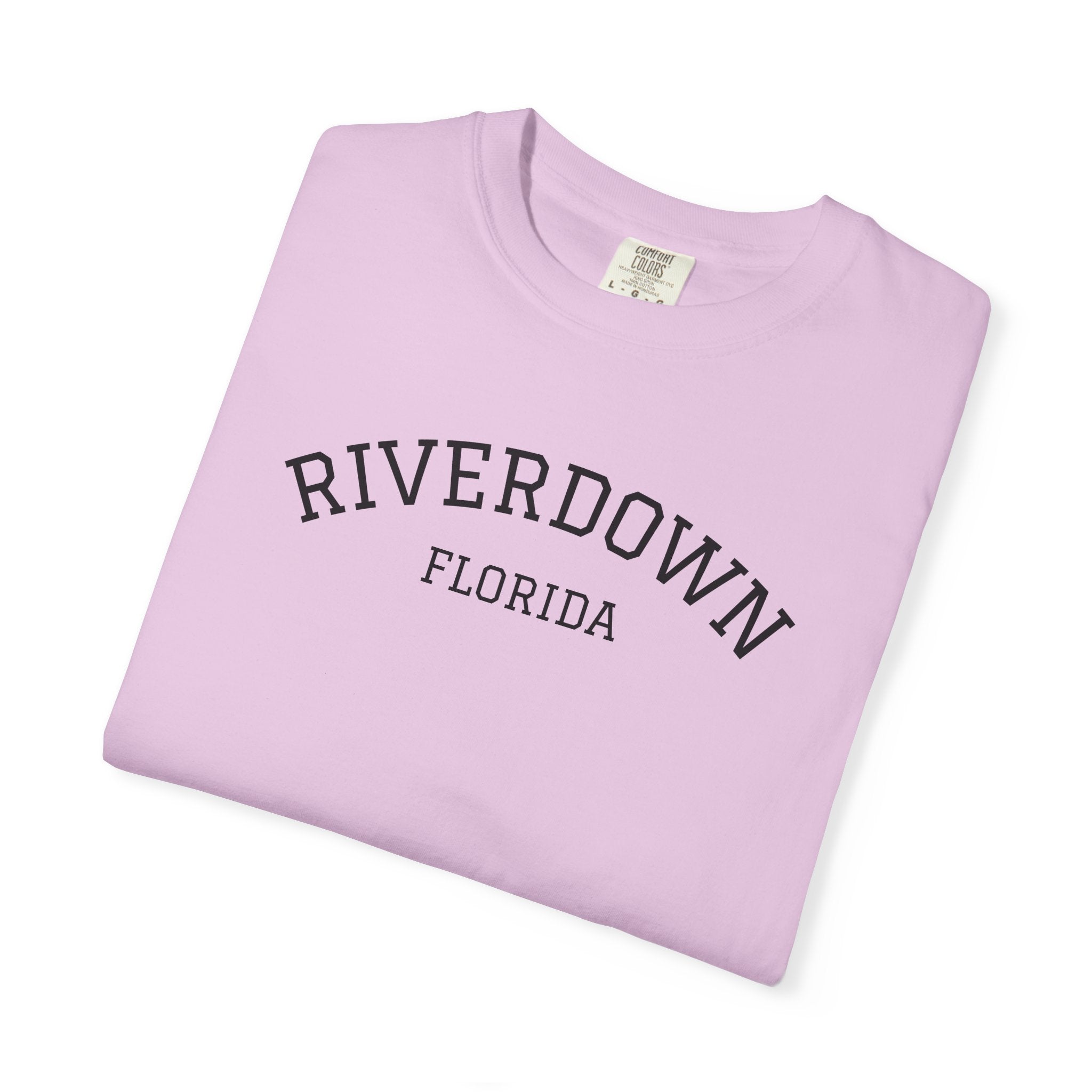 10 - Tee Multi Colors RIVERDOWN University Style -  Minimalist Initials T-Shirt