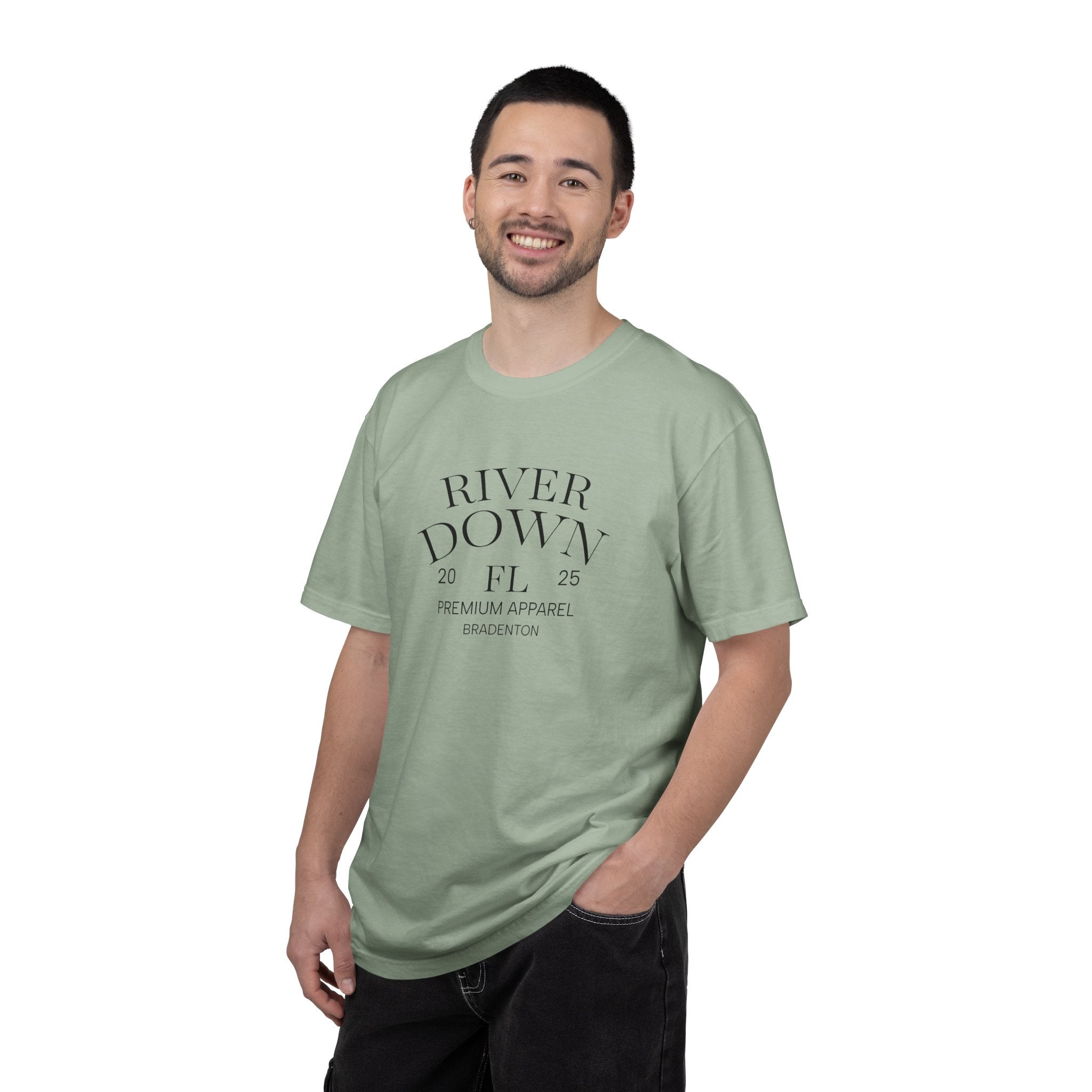 101 -  Tee Multi Colors Monogram R|D Plain Back Classic Tee — Minimalist Initials T-Shirt