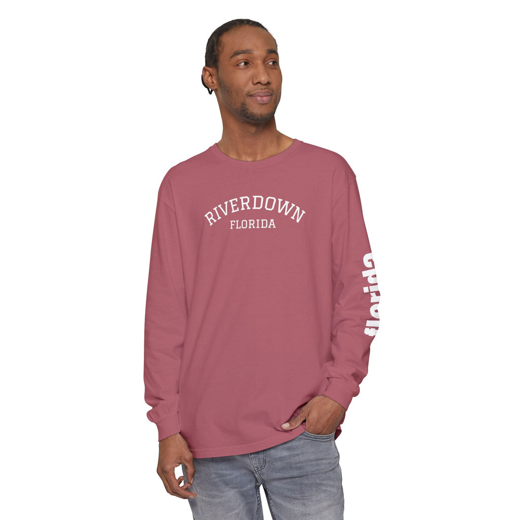 2 - Long Sleeve Tee Multi Colors 'R|D' — Florida Sleeve Graphic