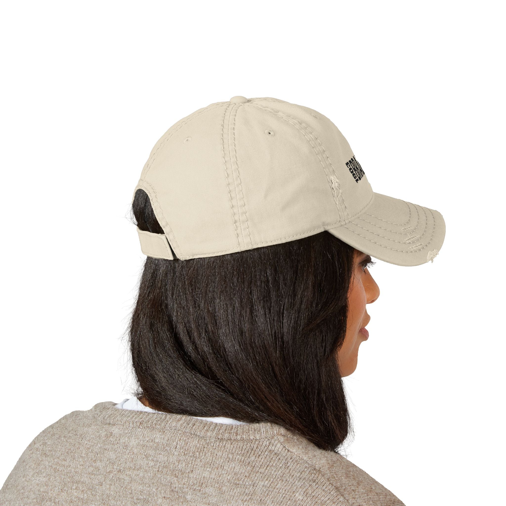 92 - Hat Multi Colors Distressed Embroidered 'Riverdown' Dad Hat – Vintage Washed Baseball Cap