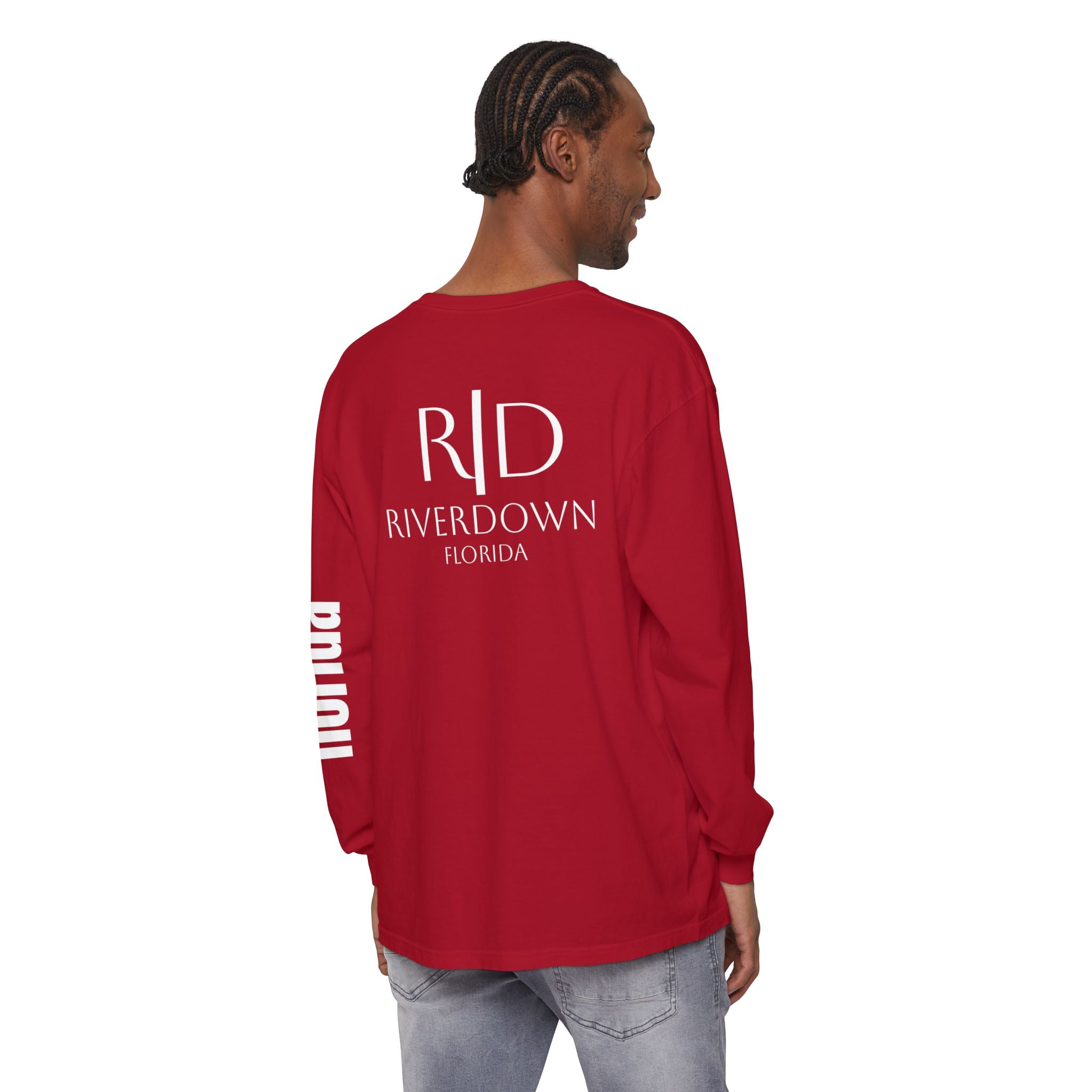 2 - Long Sleeve Tee Multi Colors 'R|D' — Florida Sleeve Graphic
