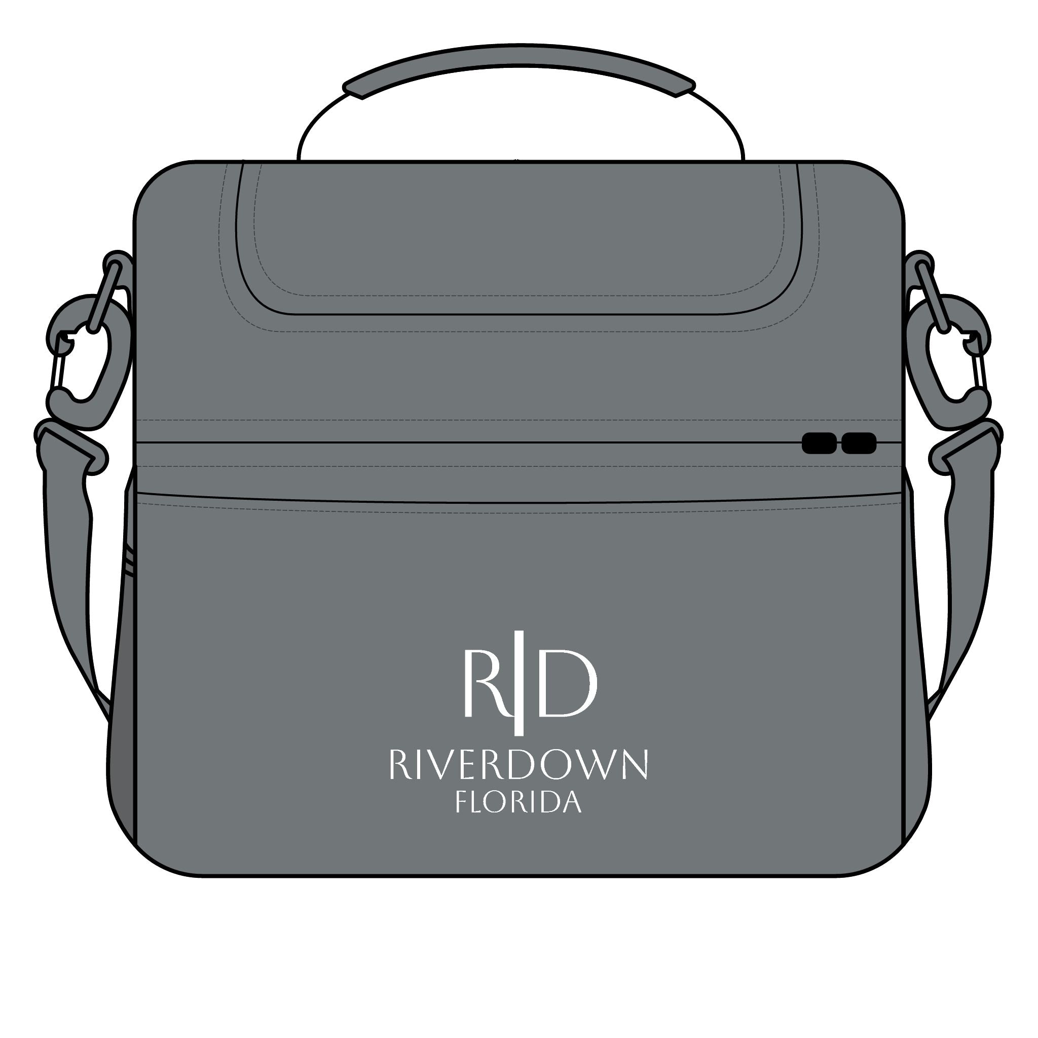 925 - Riverdown Florida Cooler Bag — Insulated Lunch & Beach Cooler with Shoulder Strap