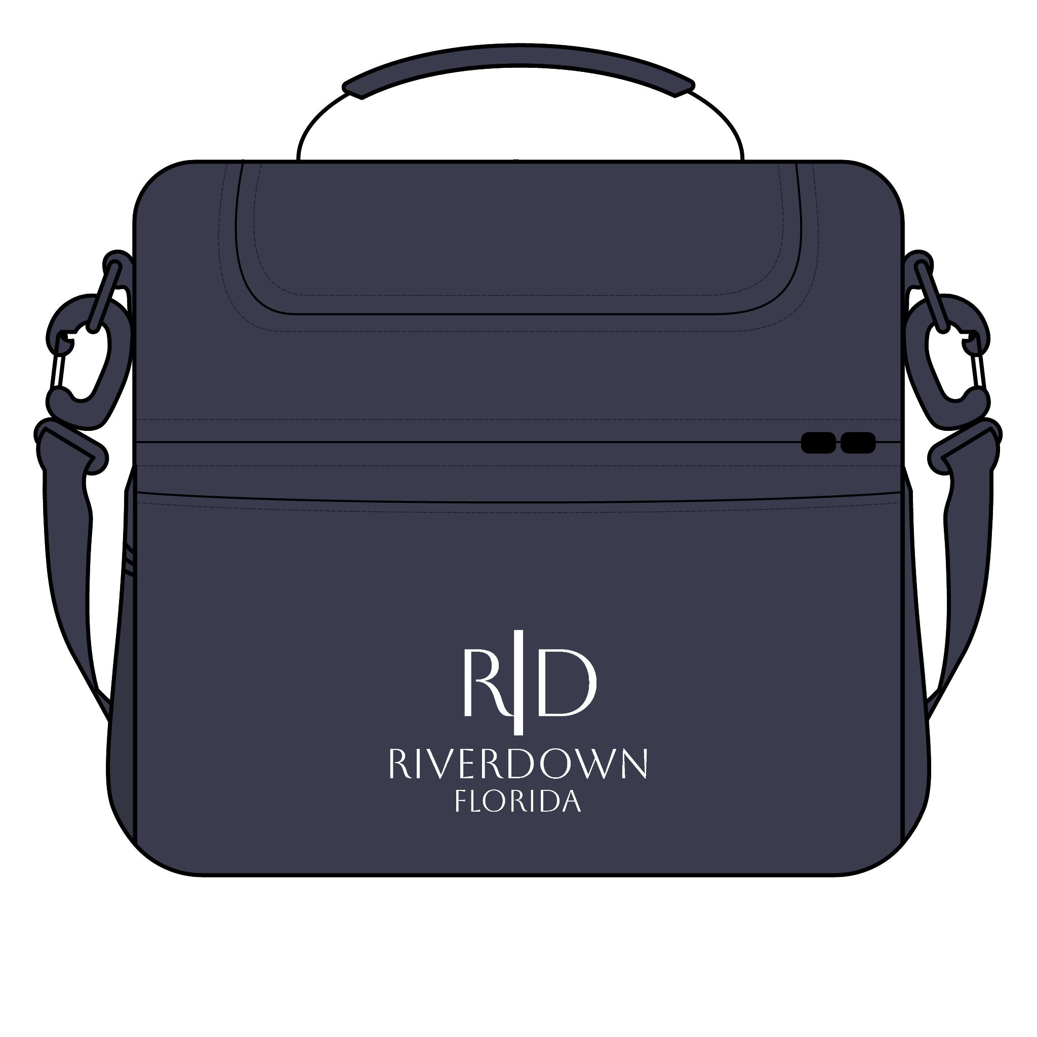 925 - Riverdown Florida Cooler Bag — Insulated Lunch & Beach Cooler with Shoulder Strap