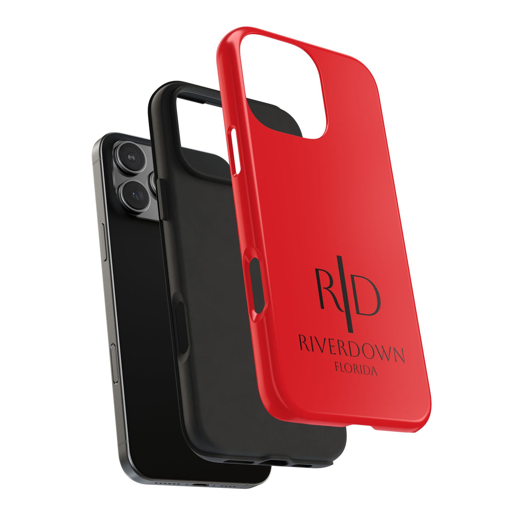 924 - Phone Case Red Berry — Durable Protective Phone Cover with Monogram Logo
