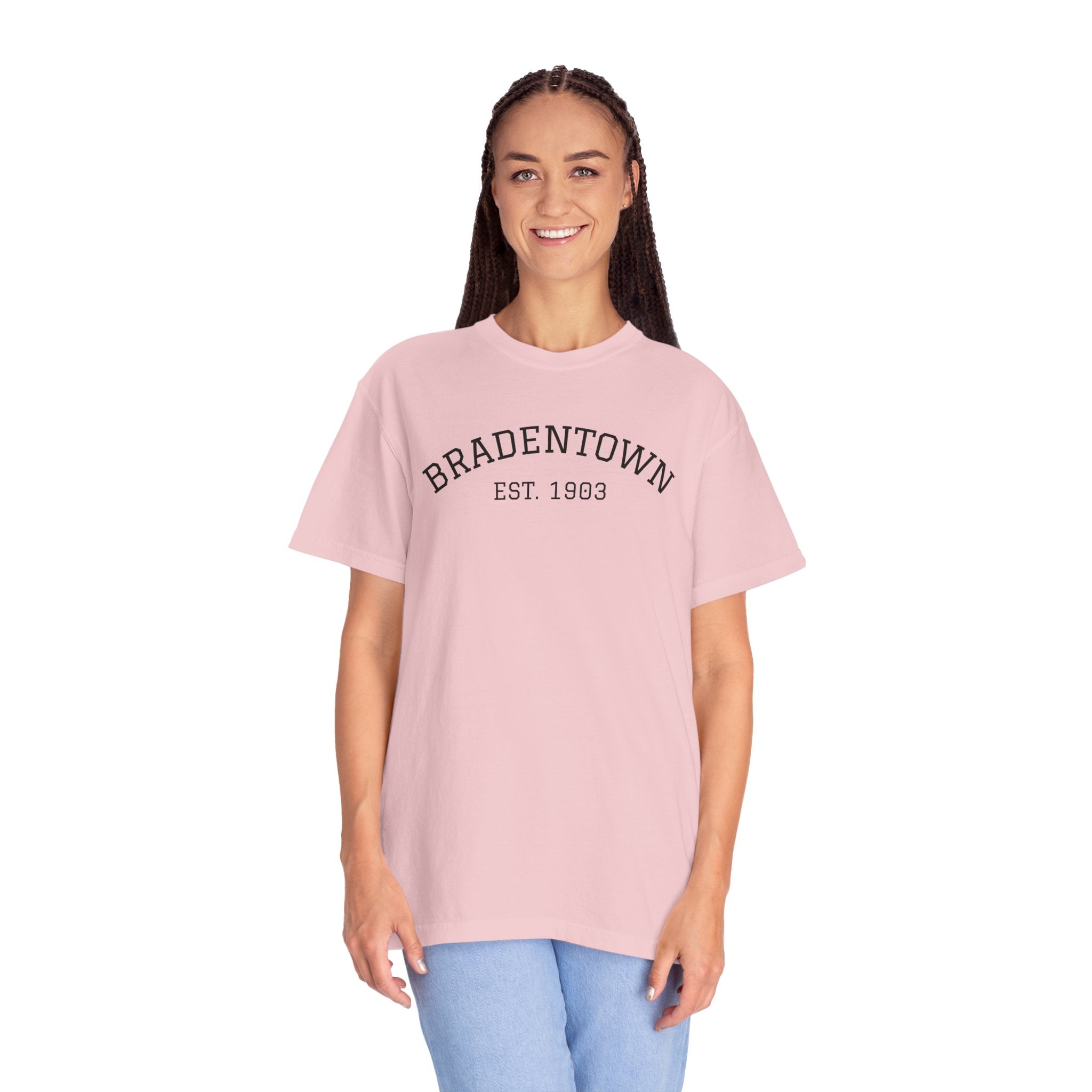 101 -  Tee Multi Colors Bradentown Classic Tee — Minimalist Initials T-Shirt