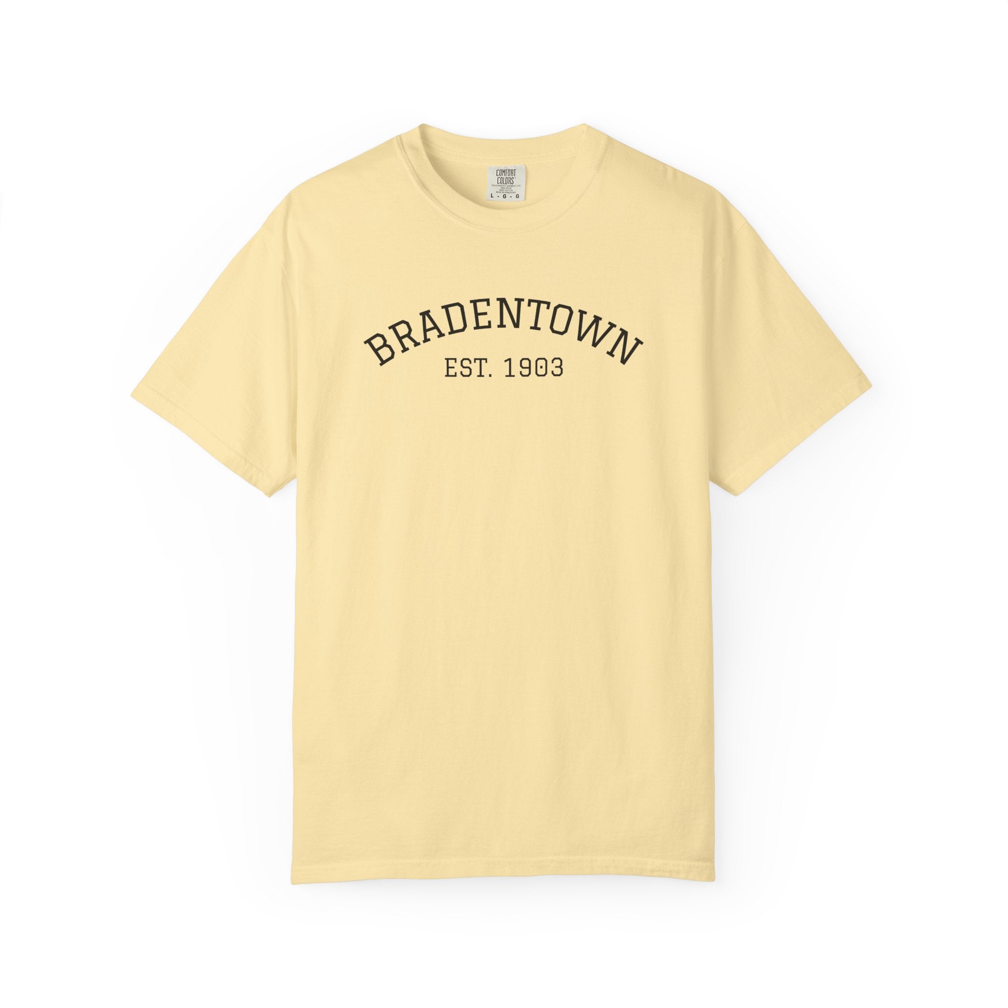 101 -  Tee Multi Colors Bradentown Classic Tee — Minimalist Initials T-Shirt