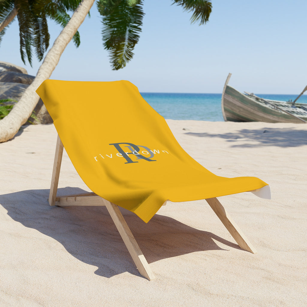 91 - Beach Towel 2 — Minimal Logo Cotton Beach Towel