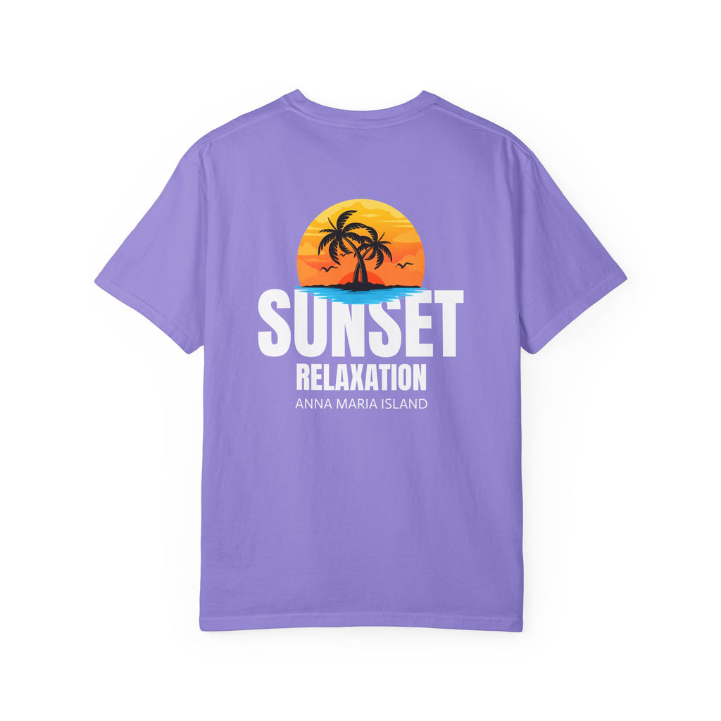 10 - Tee Multi Colors Sunset Relaxation — Minimalist Initials T-Shirt