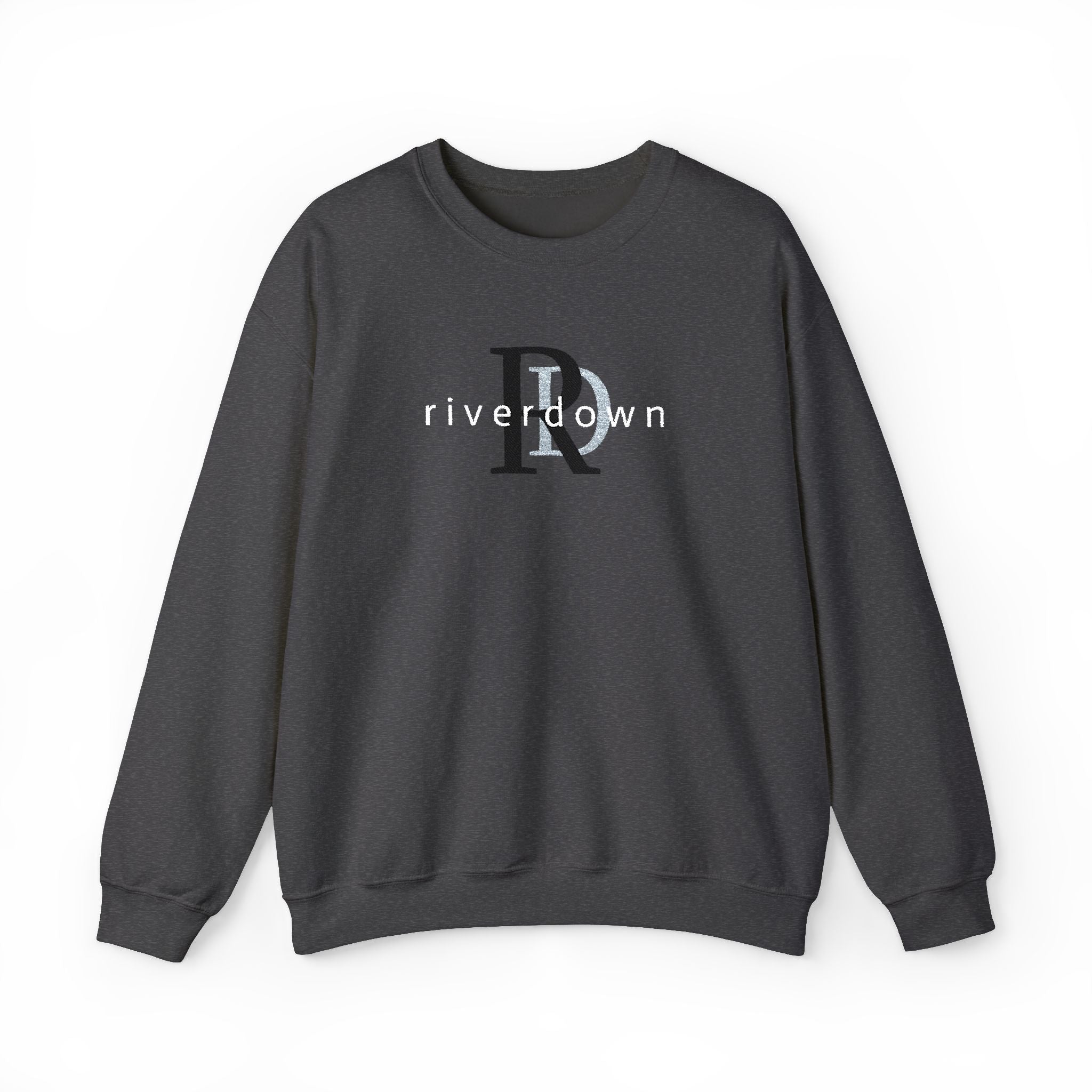 3 - Crewneck Embroidered RD Sweatshirt —Anchor  'Riverdown' Anchor Logo Minimalist Nautical Pullover