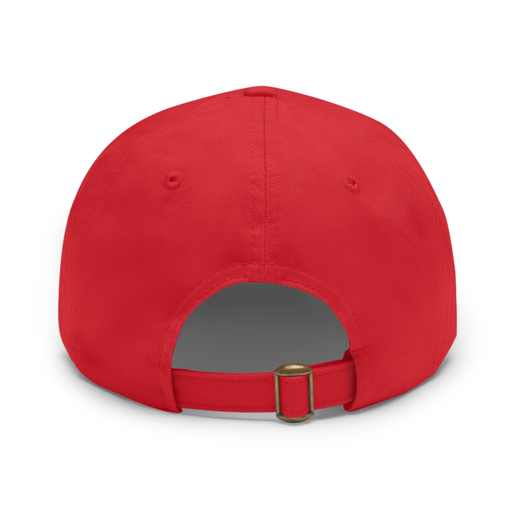 92 - Dad Hat with Leather Patch Multi Color (Rectangle)
