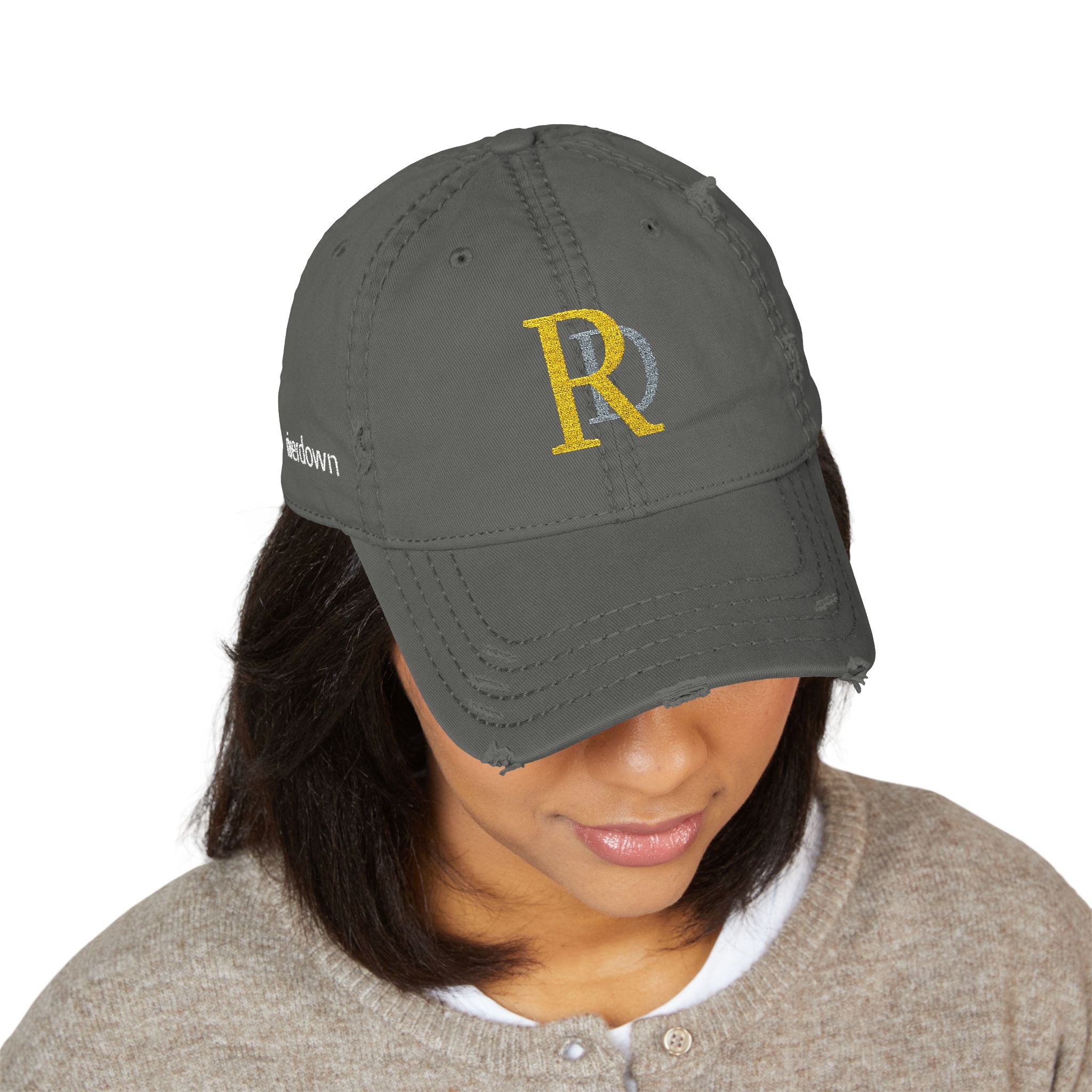 920 - Hat Multi Colors RD Distressed Embroidered 'Riverdown' Dad Hat – Vintage Washed Baseball Cap