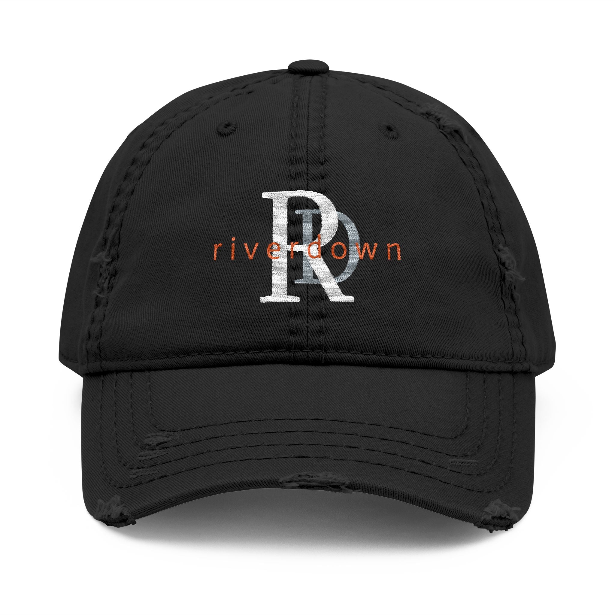 920 - Hat Multi Colors RD Distressed Embroidered 'Riverdown' Dad Hat – Vintage Washed Baseball Cap