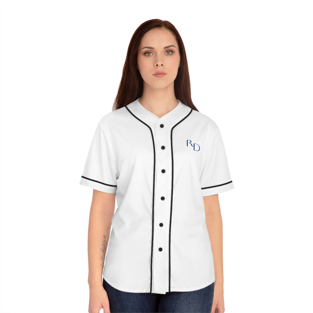 12 - Spring Training Baseball Jersey Women's Baseball Jersey — R|D Logo Front & Back