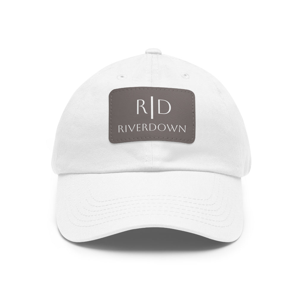 92 - Dad Hat with Leather Patch Multi Color (Rectangle)