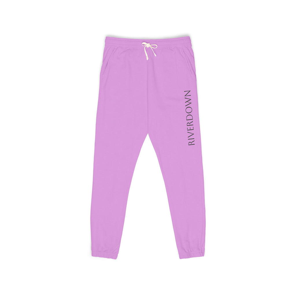 6 - Pants Sweats Vertical 'RIVERDOWN” Graphic Sweatpants — Multi Colors Casual Fleece Joggers