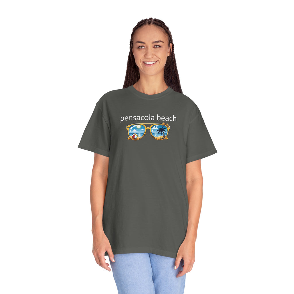 931 - Tee Multi Colors Pensacola Beach Glasses - T-Shirt