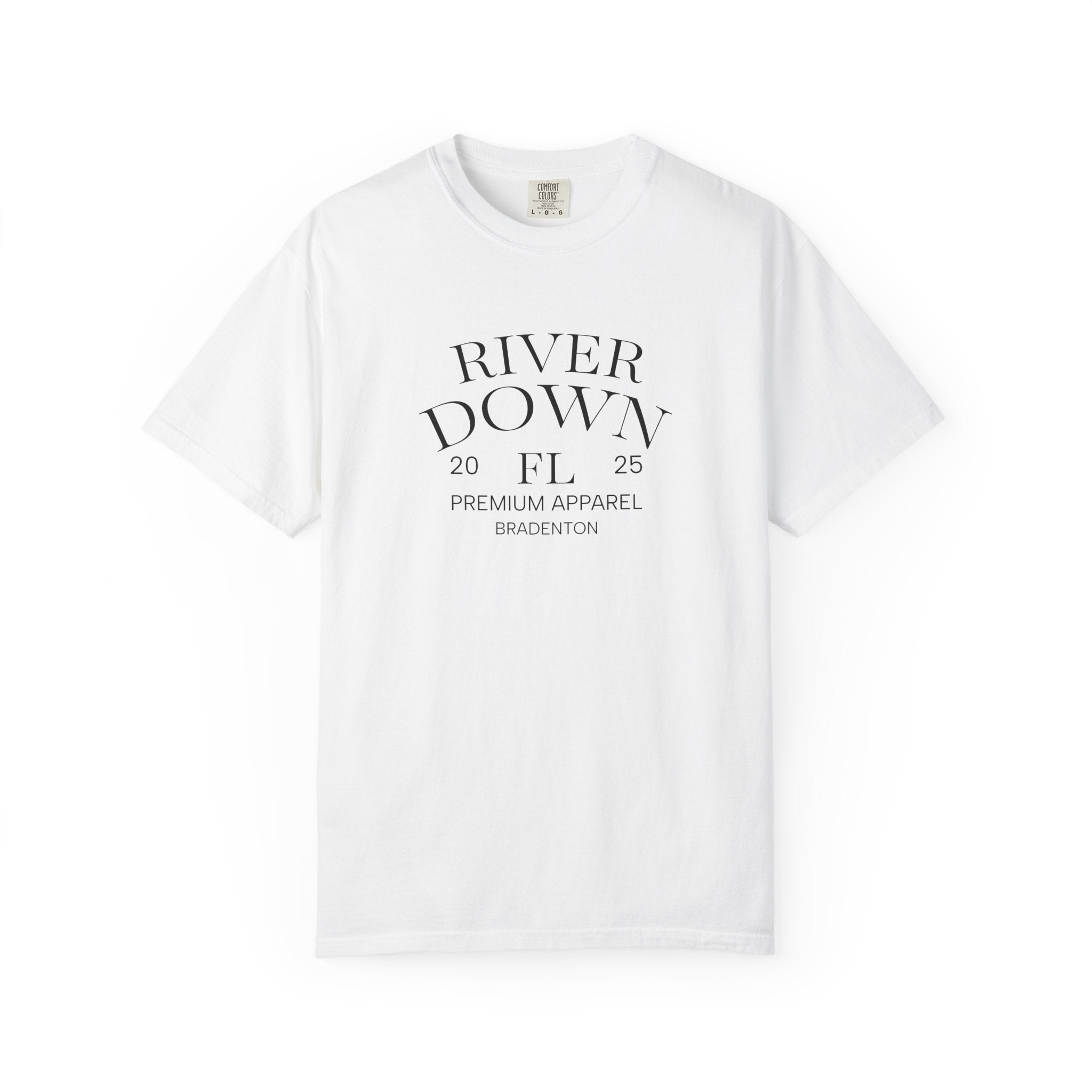 101 -  Tee Multi Colors Monogram R|D Plain Back Classic Tee — Minimalist Initials T-Shirt