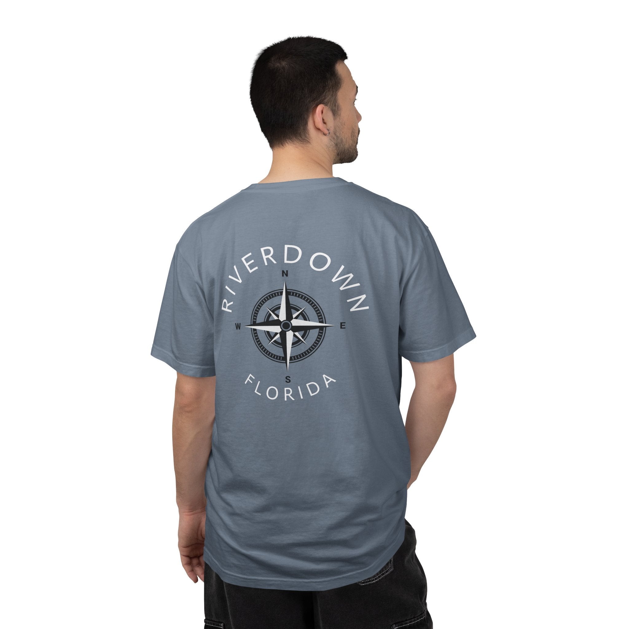 10 - Tee Multi Colors Compass — Minimalist Initials T-Shirt