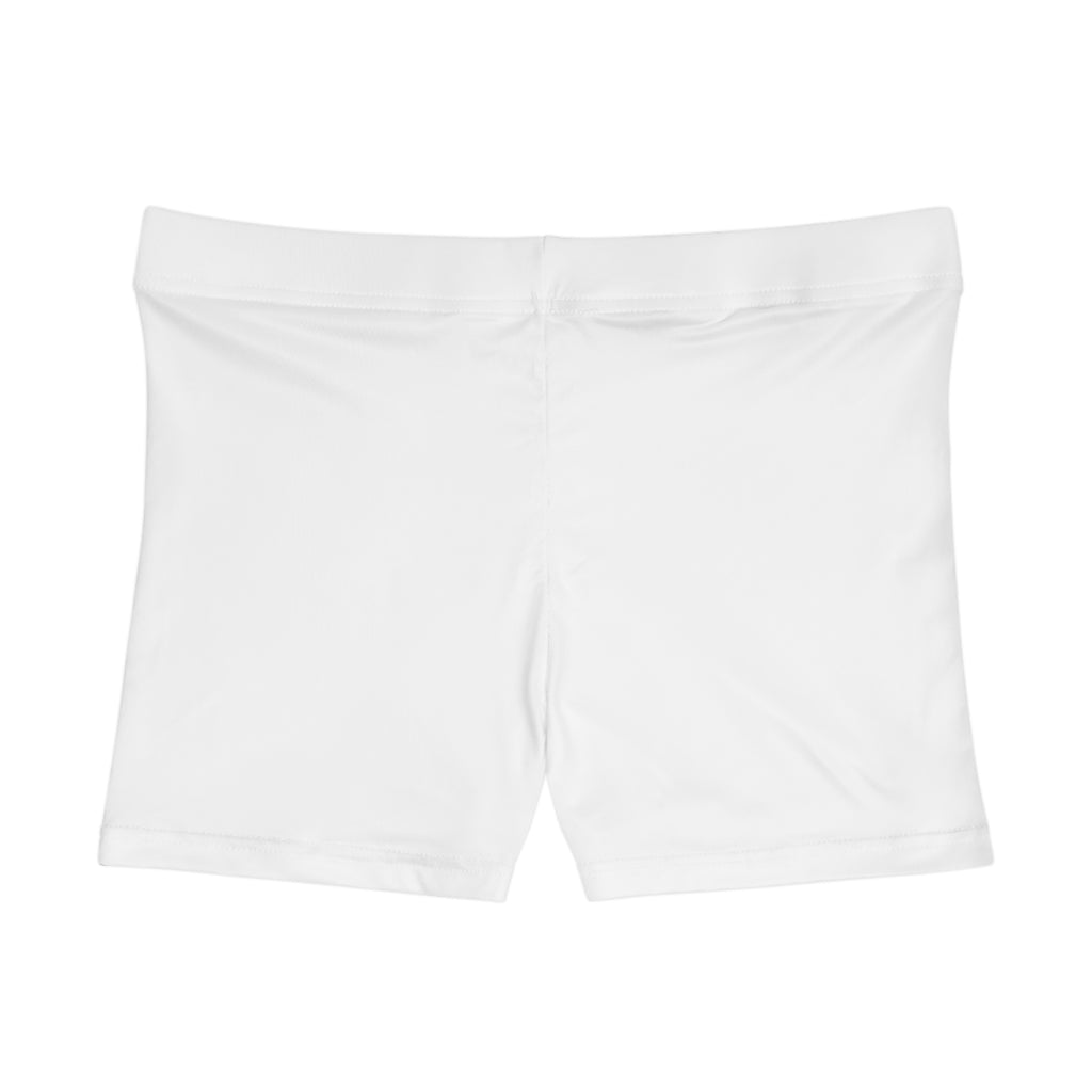 8 - Women’s Athletic Shorts White Cap Minimalist 'R|D' Women's Performance Shorts — White Athletic Bike Shorts