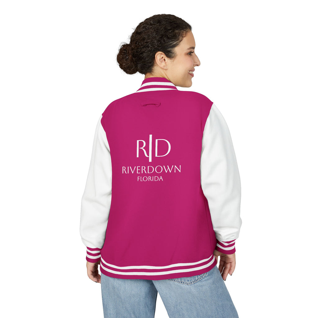 52 - Jacket Letterman - Classic Black & White Varsity Style with 'R|D' Chest Logo