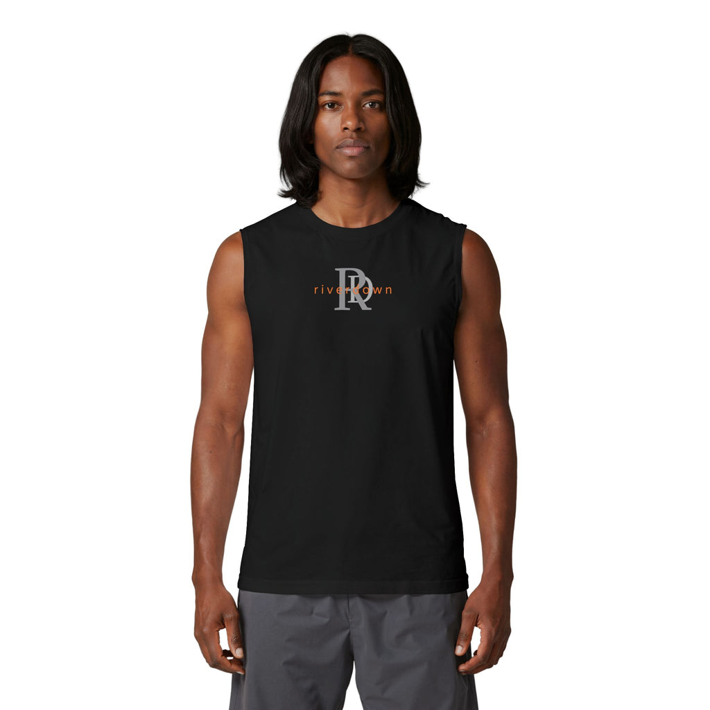 14 - Tank Top Multi Colors Minimalist RD Muscle Tank — Slim Fit Black Sleeveless Tee