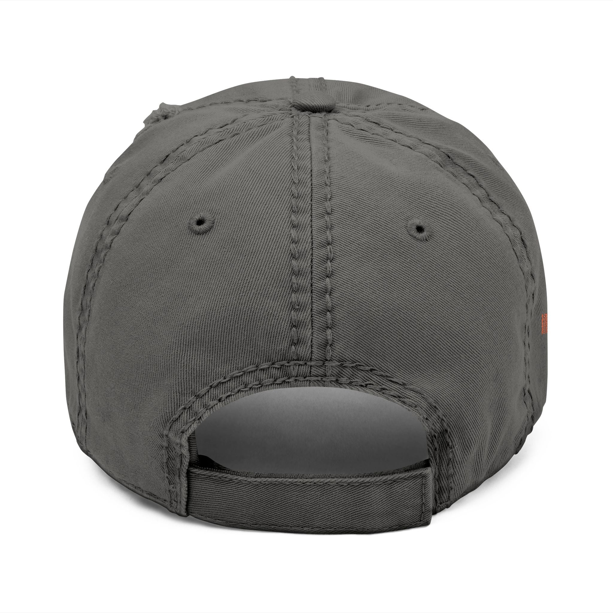 92 - Gone Fishing Embroidered Distressed Dad Hat - Embroidered Vintage Beach Cap