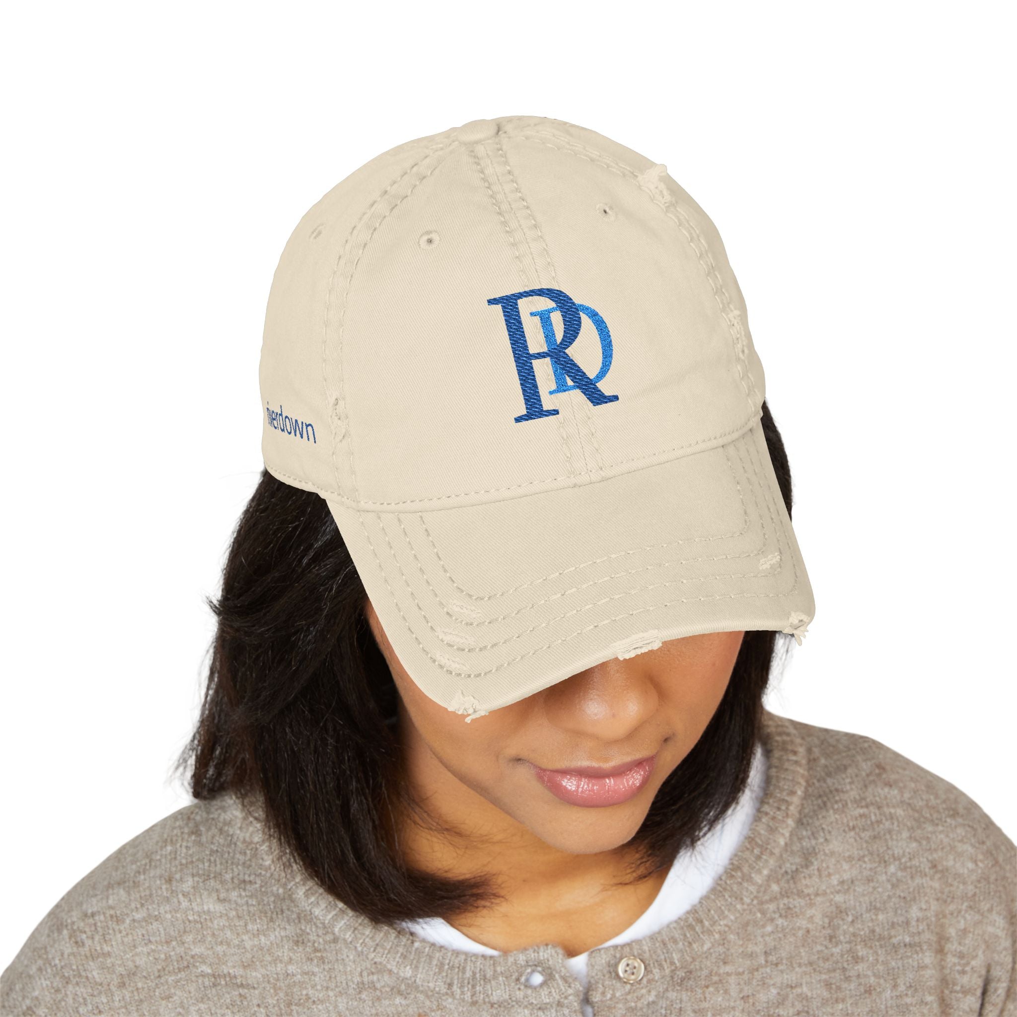 920 - Hat Multi Colors RD Distressed Embroidered 'Riverdown' Dad Hat – Vintage Washed Baseball Cap
