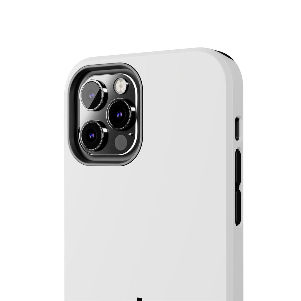 924 - Phone Case White Cap — Durable Protective Phone Cover with Monogram Logo