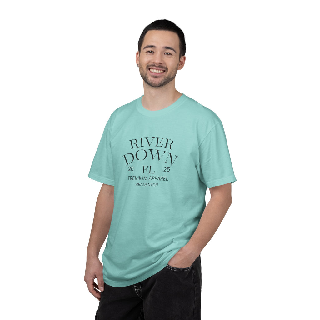 101 -  Tee Multi Colors Monogram R|D Plain Back Classic Tee — Minimalist Initials T-Shirt