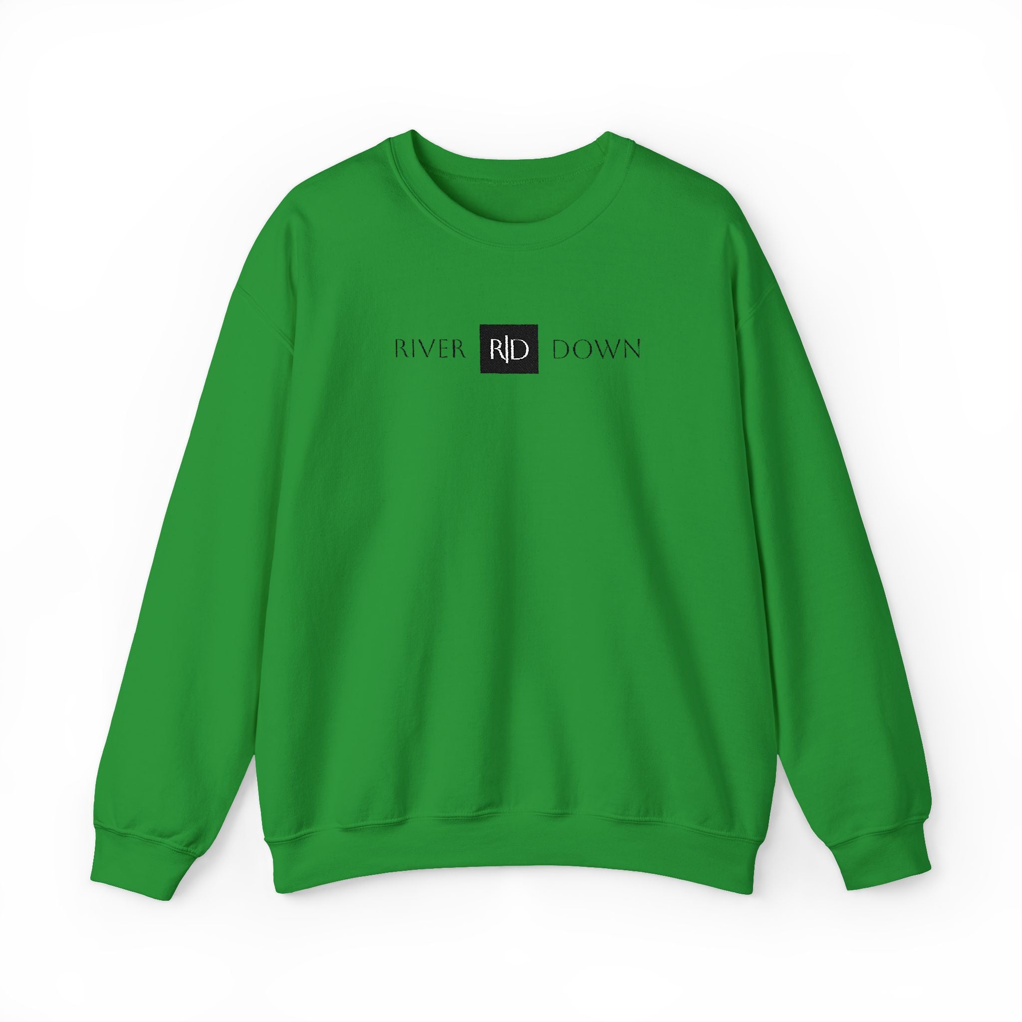 3 - Sweatshirt Embroidered Square RD Minimal Graphic Crewneck Sweatshirt — Small Black Patch Logo