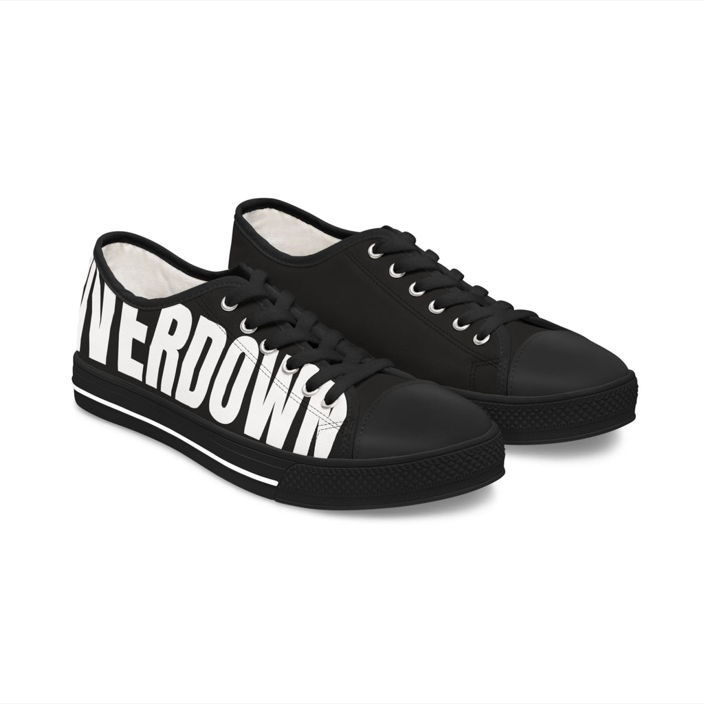 81 - Women’s Black Low Top Sneakers — Canvas Shoes