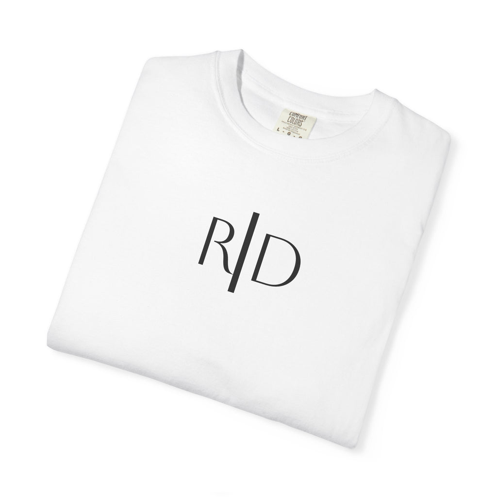 101 - Tee Multi Colors Monogram R|D River Down Shop Classic Tee — Minimalist Initials T-Shirt