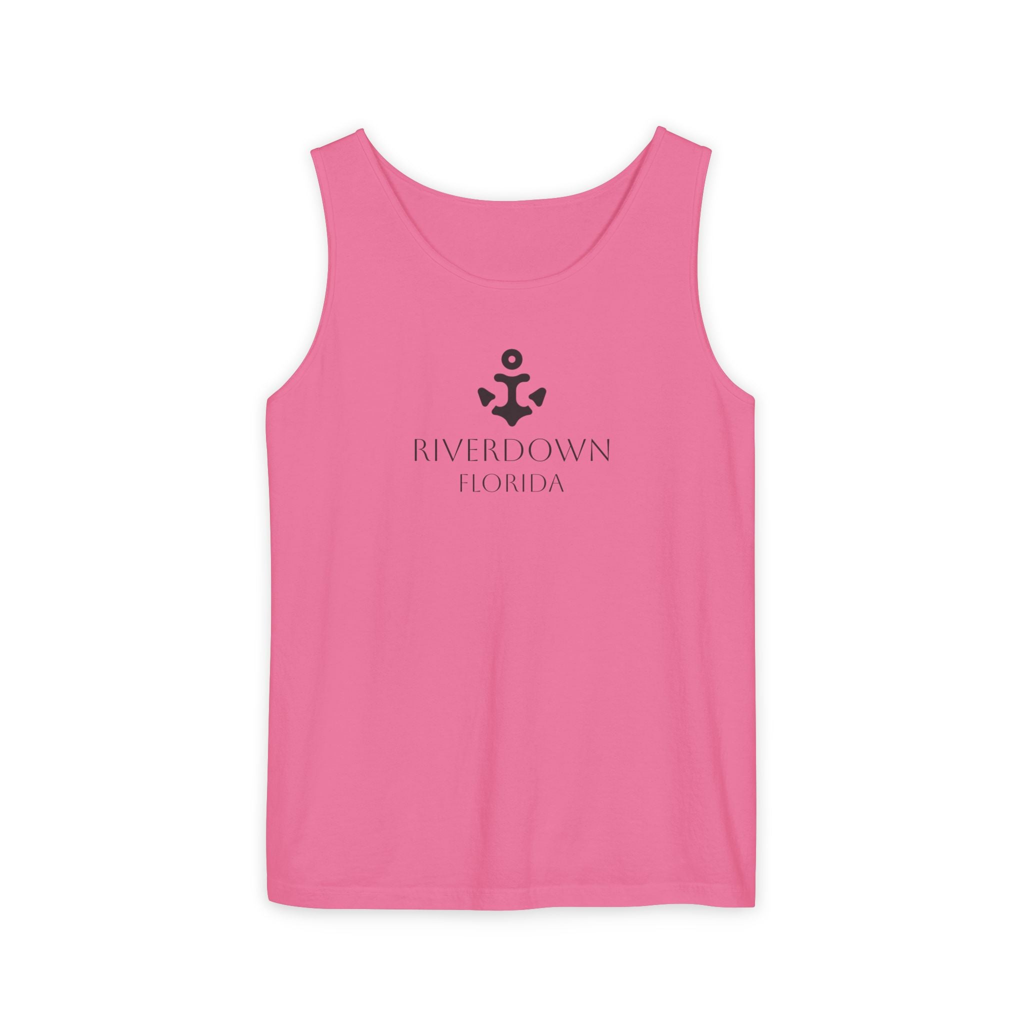 14 - Tank Top Multi Colors Coral Minimalist 'R|D' Monogram Tank Top — Lightweight Casual Summer Tee