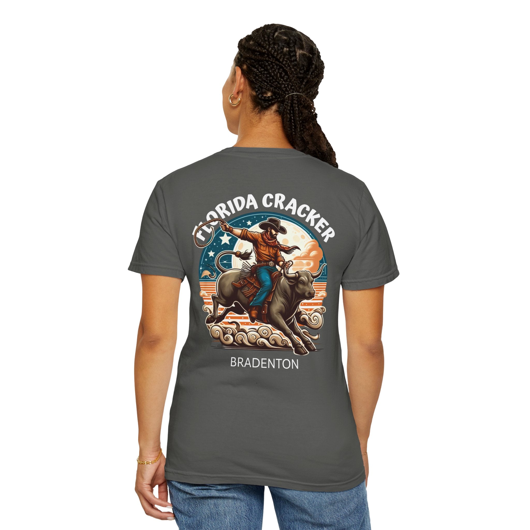 10 - Tee Multi Colors Florida Cracker -  Minimalist Initials T-Shirt