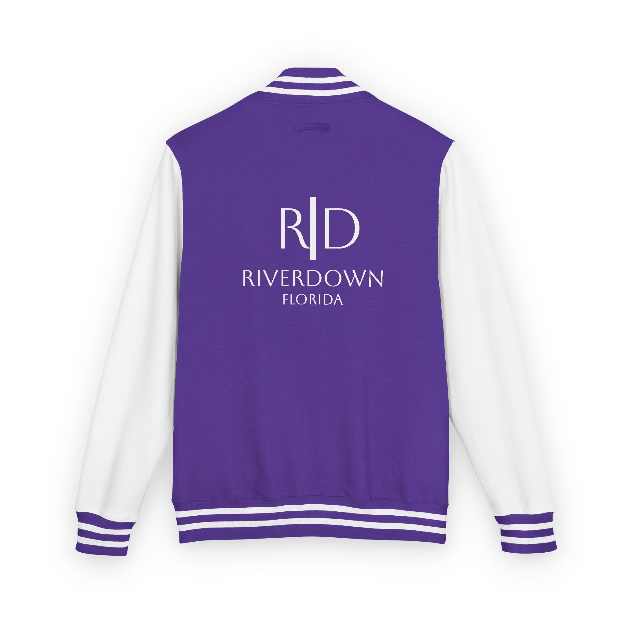 52 - Jacket Letterman - Classic Black & White Varsity Style with 'R|D' Chest Logo