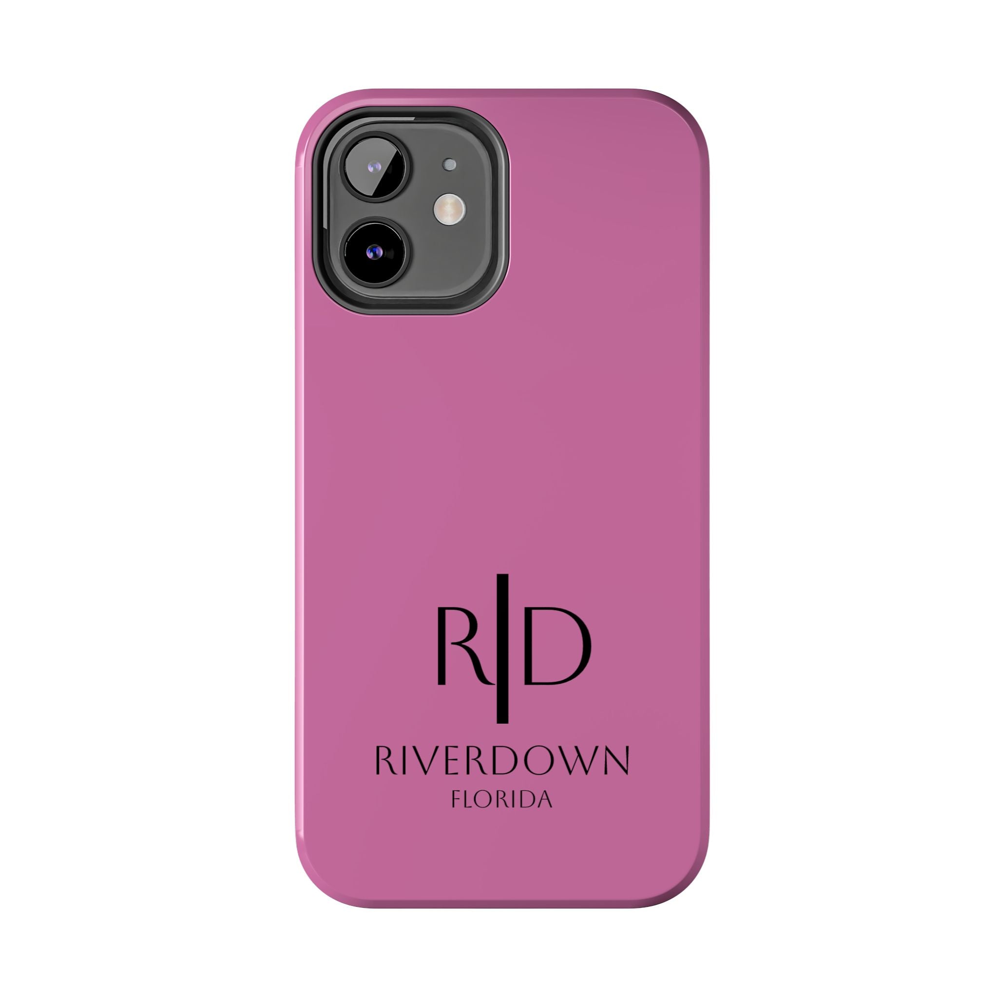 924 - Phone Case Pink Peddle — Durable Protective Phone Cover with Monogram Logo