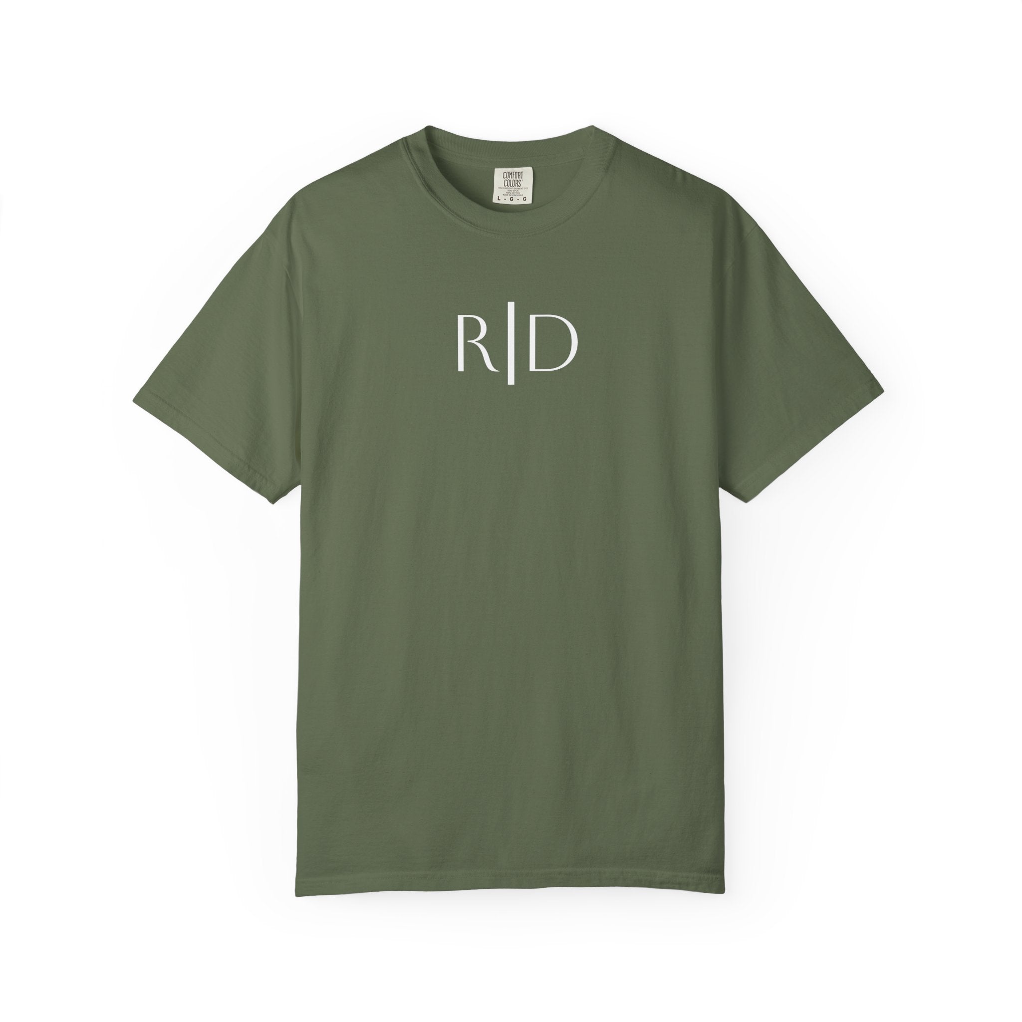 101 -  Tee Multi Colors Monogram R|D River Down Shop Classic Tee — Minimalist Initials T-Shirt