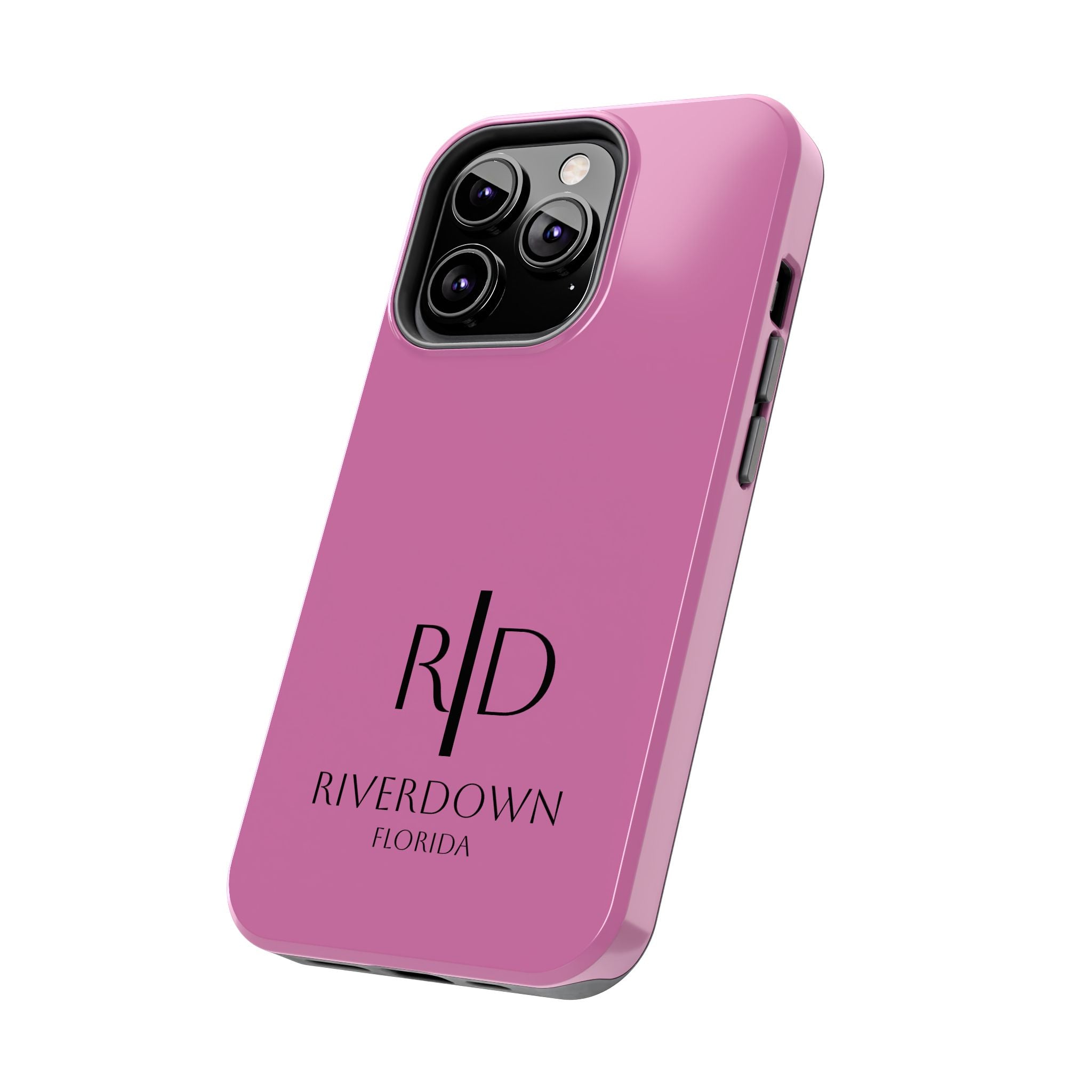 924 - Phone Case Pink Peddle — Durable Protective Phone Cover with Monogram Logo