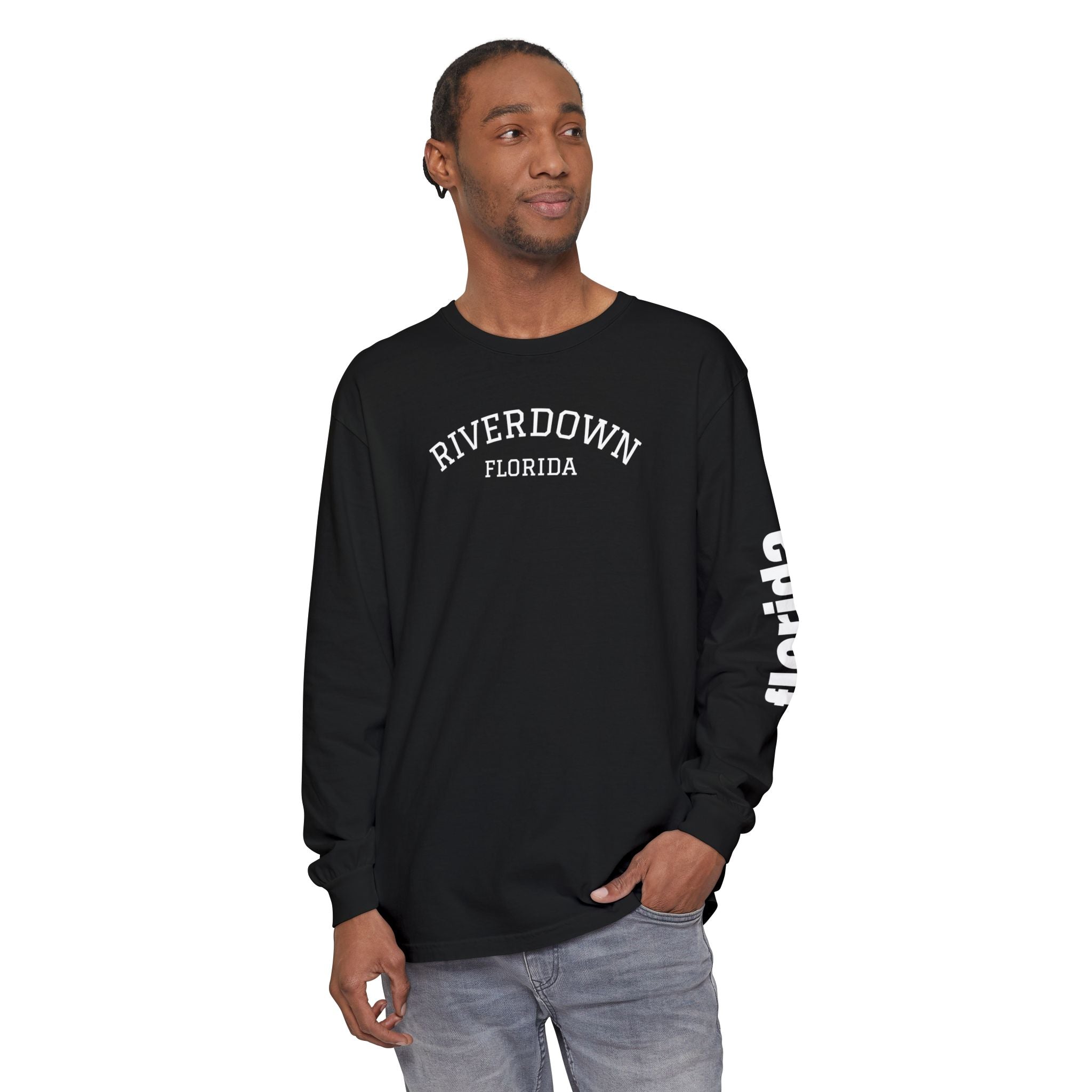 2 - Long Sleeve Tee Multi Colors 'R|D' — Florida Sleeve Graphic