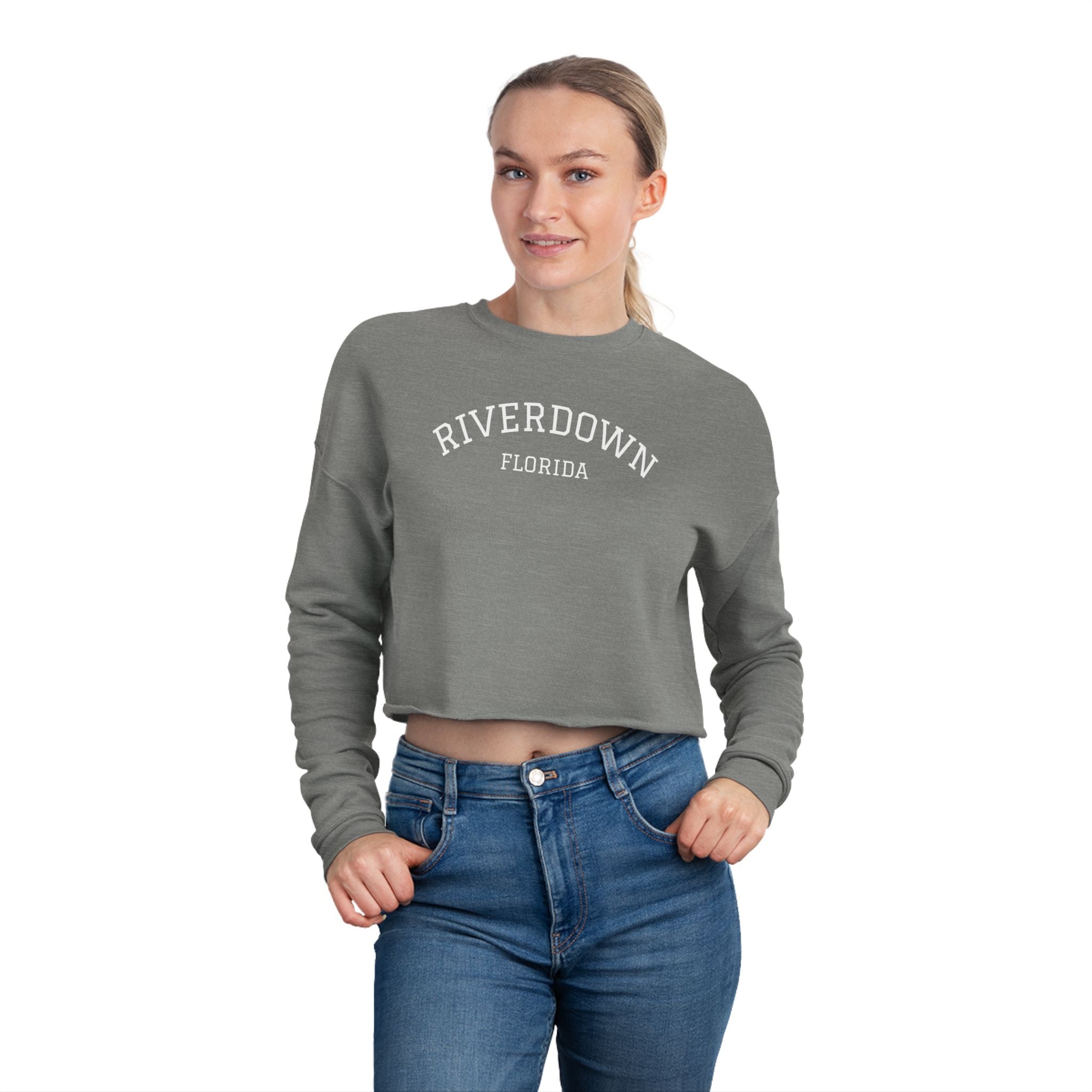 3 - Sweatshirt  Multi Colors Cropped — Minimal Monogram RD Women's Cozy Crop