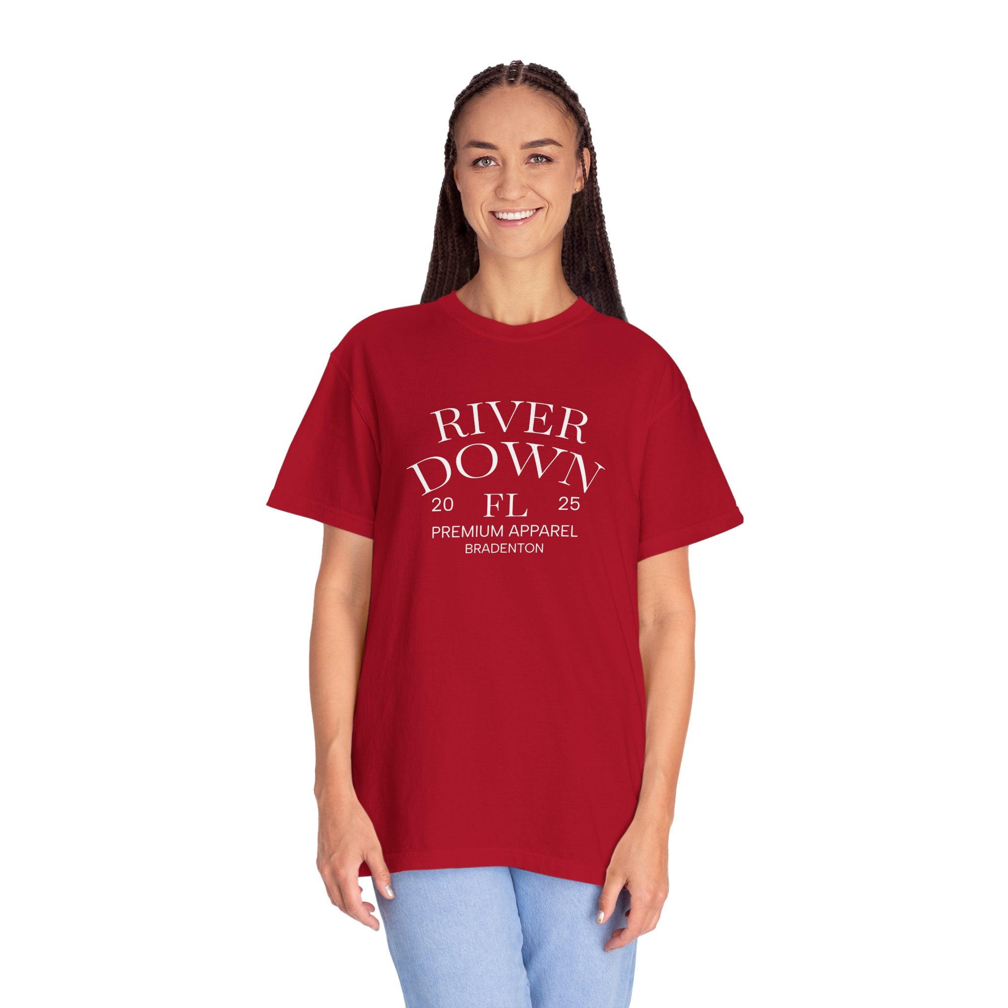 101 -  Tee Multi Colors Monogram R|D Plain Back Classic Tee — Minimalist Initials T-Shirt