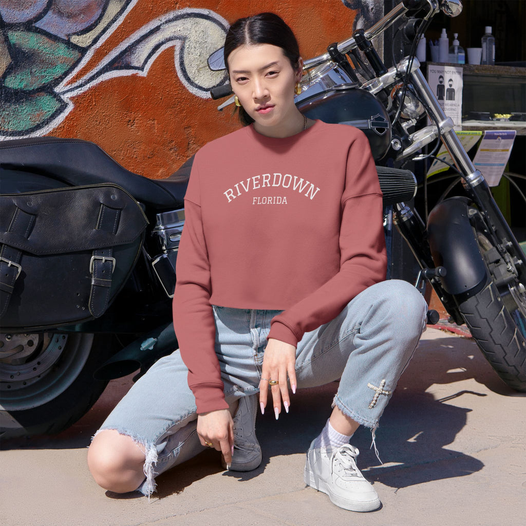 3 - Sweatshirt  Multi Colors Cropped — Minimal Monogram RD Women's Cozy Crop