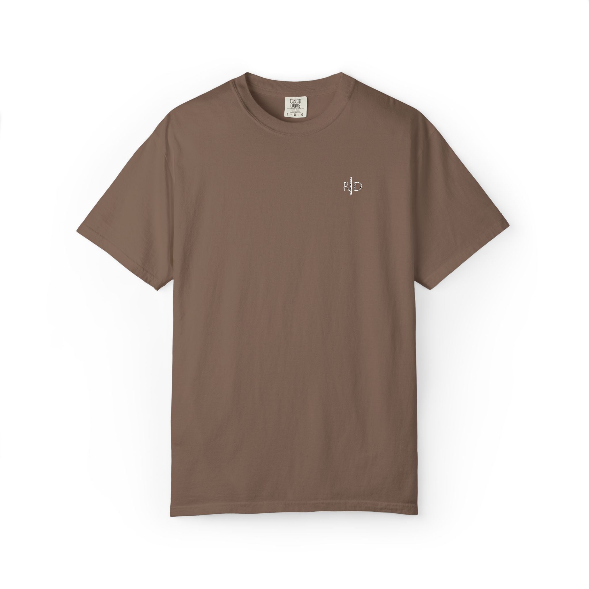101 - Embroidered RD Logo T-Shirt — Soft Garment-Dyed Casual Tee