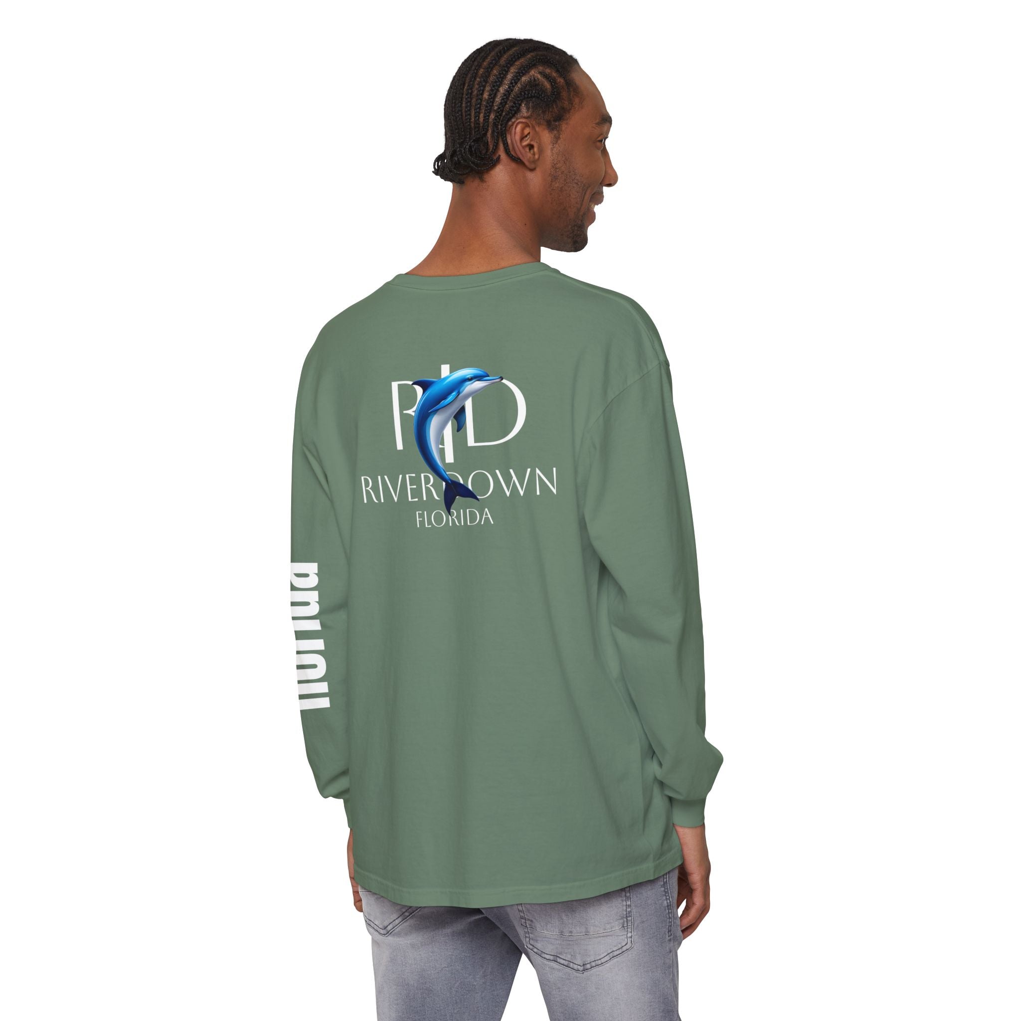 2 - Long Sleeve Tee Multi Colors 'R|D' — Florida Sleeve Graphic