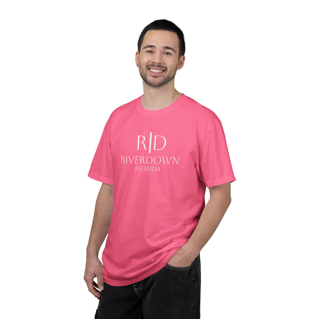 10 - Tee Multi Colors Sunset Relaxation — Minimalist Initials T-Shirt