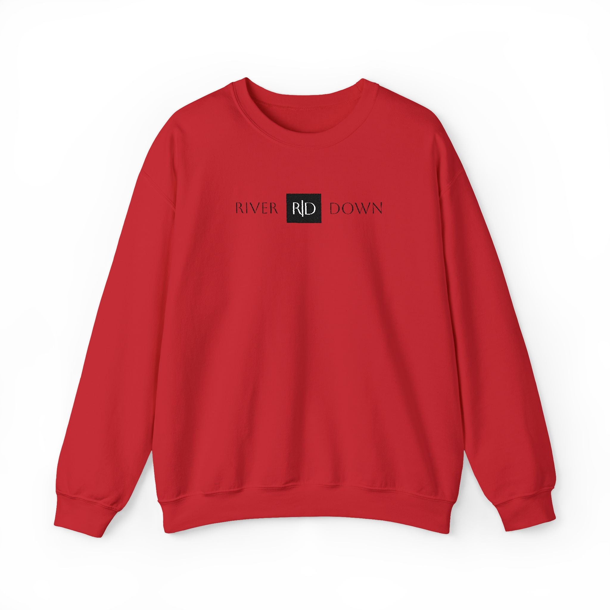 3 - Sweatshirt Embroidered Square RD Minimal Graphic Crewneck Sweatshirt — Small Black Patch Logo