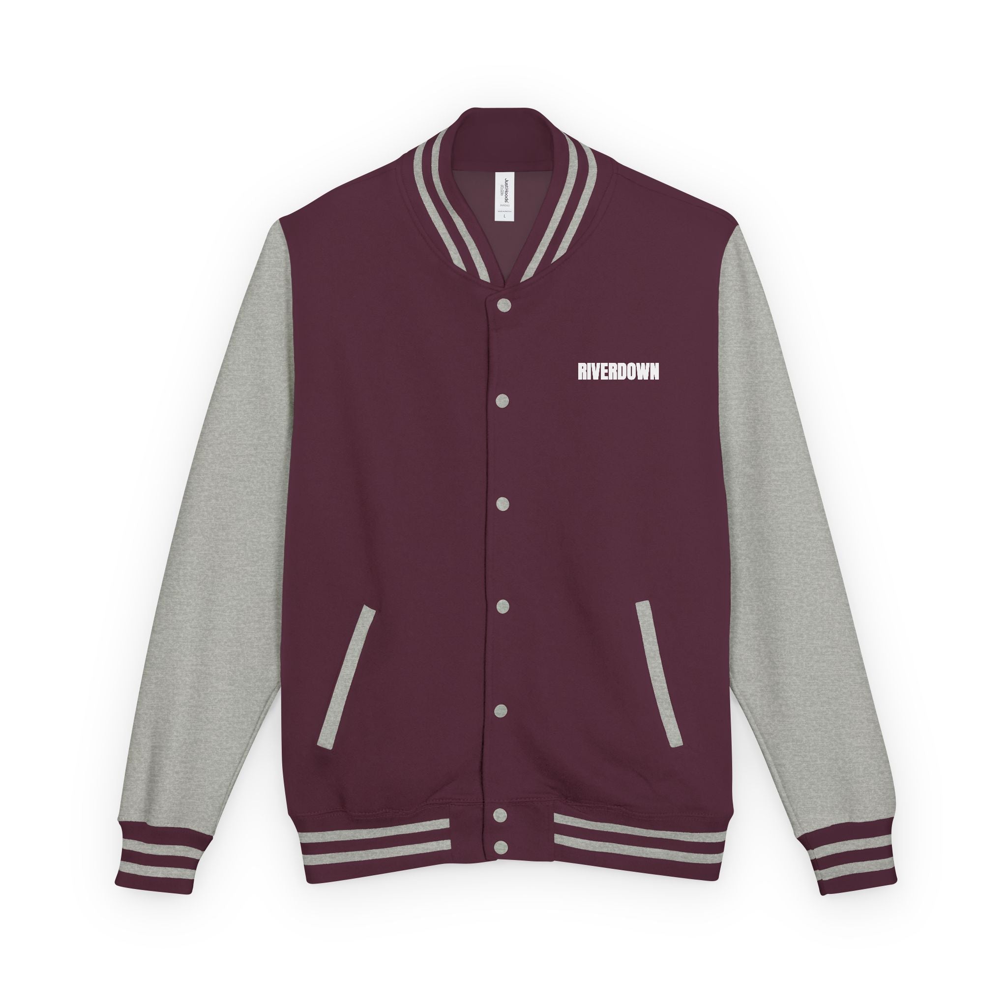 52 - Jacket Letterman - Classic Black & White Varsity Style with 'R|D' Chest Logo