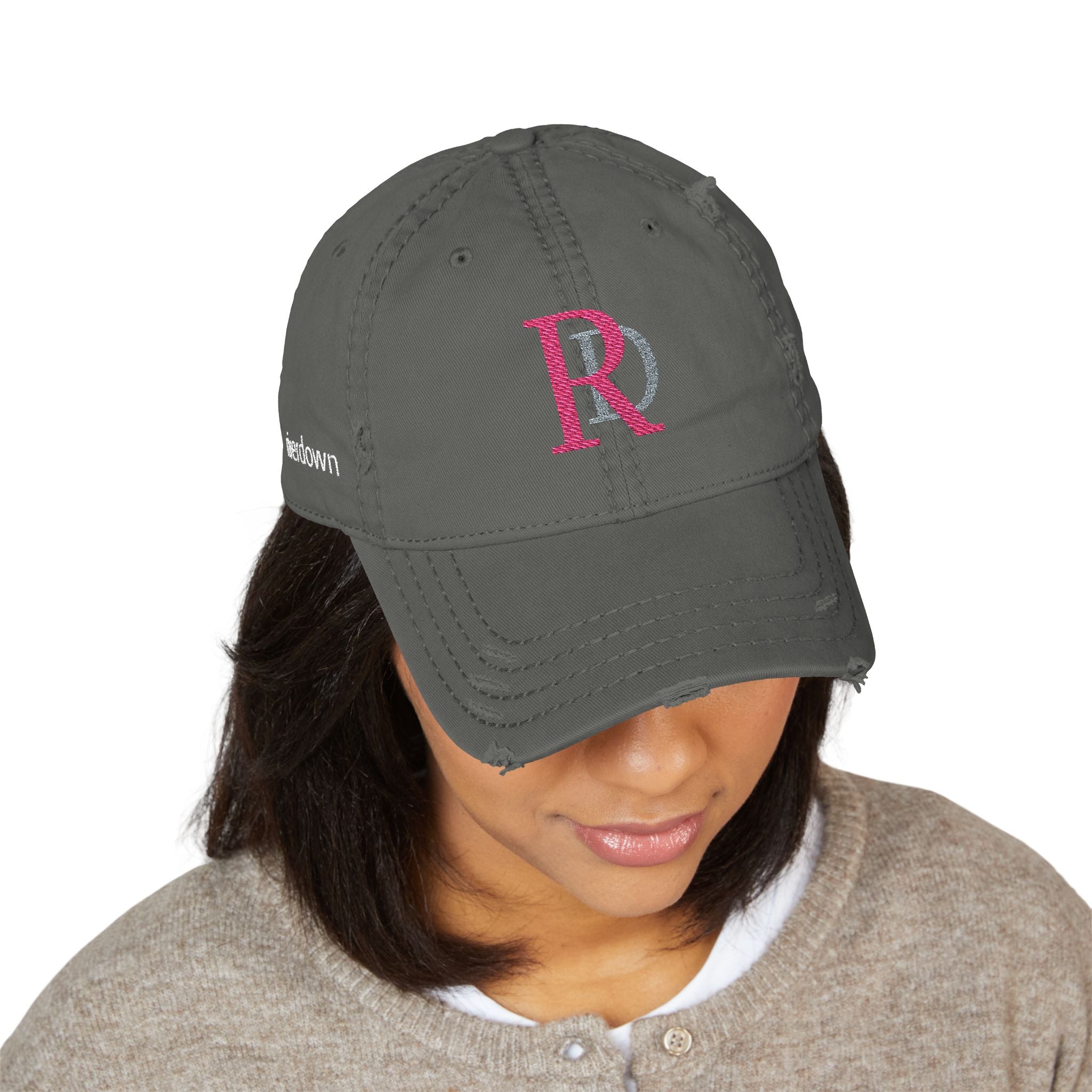 920 - Hat Multi Colors RD Distressed Embroidered 'Riverdown' Dad Hat – Vintage Washed Baseball Cap
