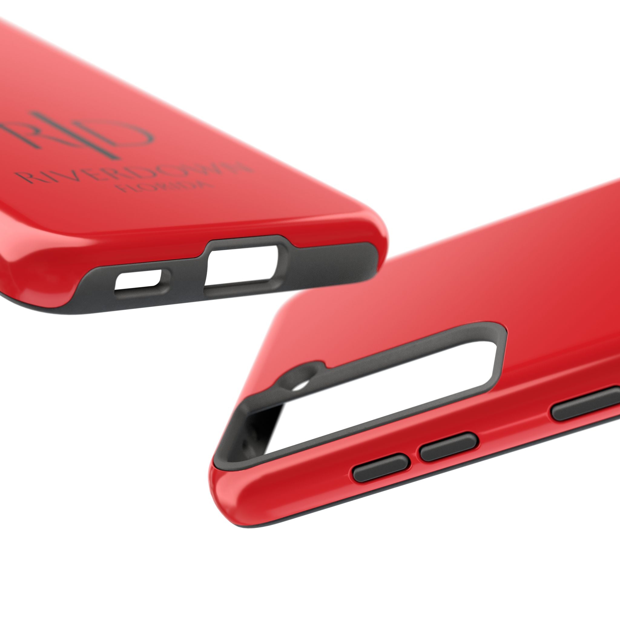 924 - Phone Case Red Berry — Durable Protective Phone Cover with Monogram Logo