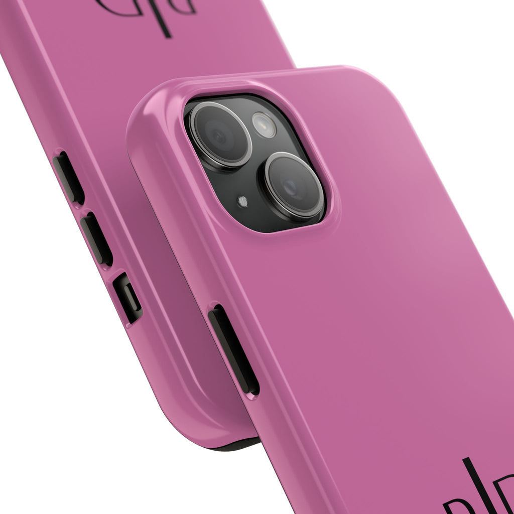 924 - Phone Case Pink Peddle — Durable Protective Phone Cover with Monogram Logo